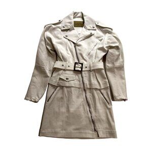 Alexandre Vauthier Denim Mini Dress in White